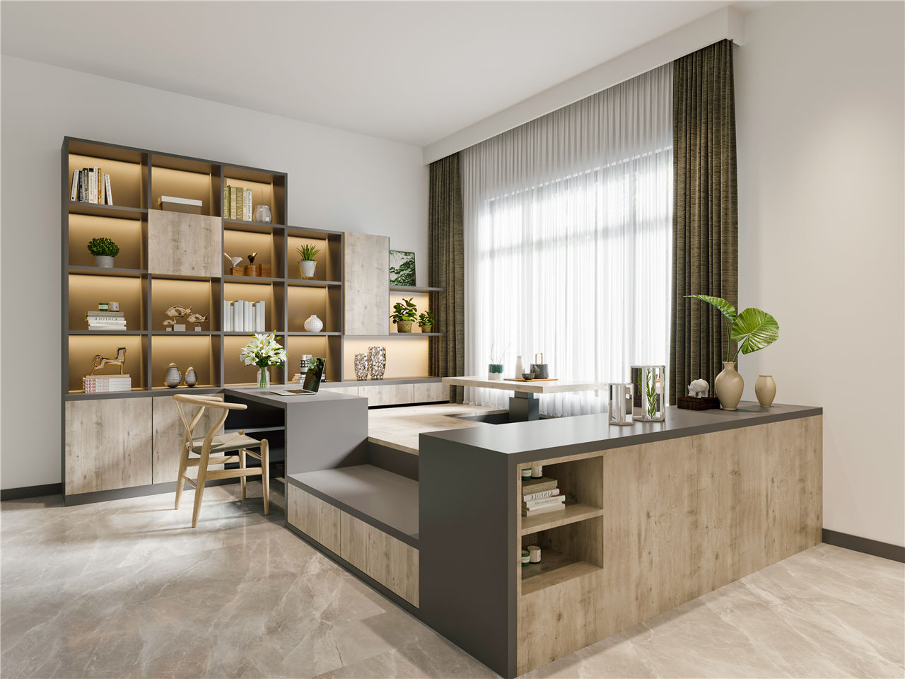 雅致赭石生態(tài)板-板材全屋定制案例