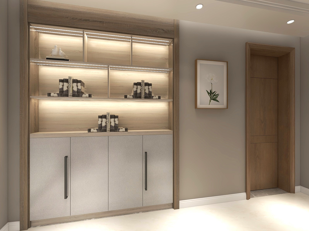 北歐風(fēng)格書(shū)柜效果圖