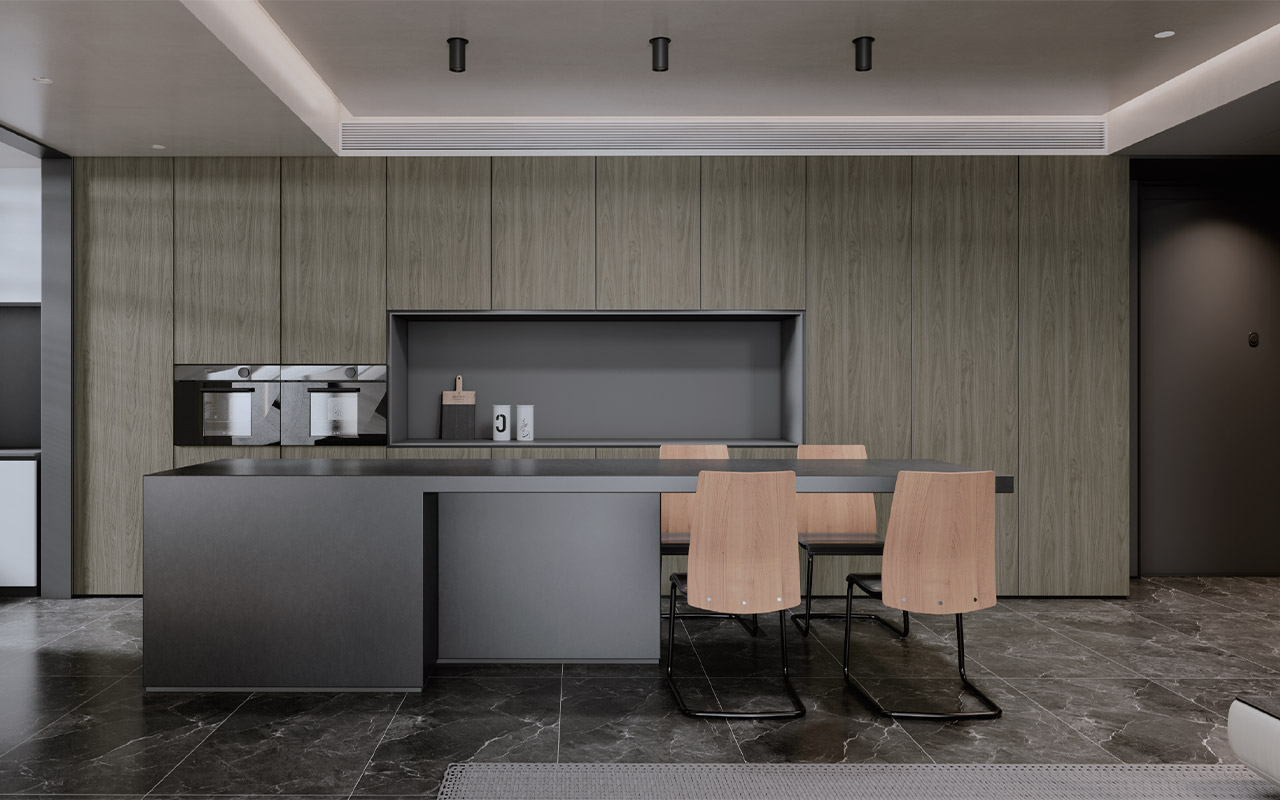 蘇亞胡桃生態(tài)板-板材全屋定制案例