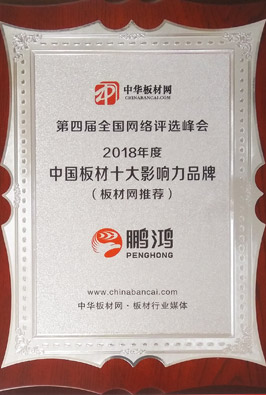 中國板材十大影響力品牌
