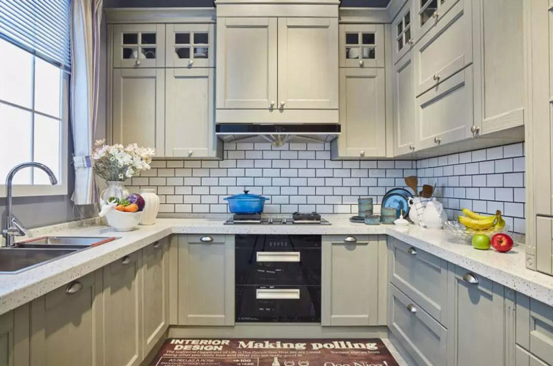 美式純實(shí)木櫥柜定制